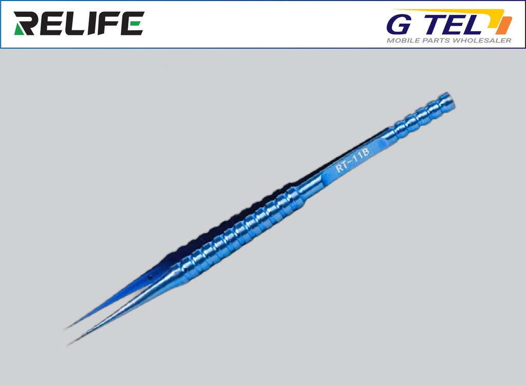 RELIFE BLUE EXTRA-FINE TWEEZERS RT-11B