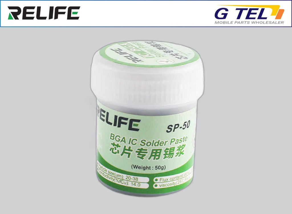 Паста паяльная RELIFE SP-50 50 гр./ 158°c. Паяльная паста Soldering paste. RELIFE маска паяльная. Флюс RELIFE. Прим 158