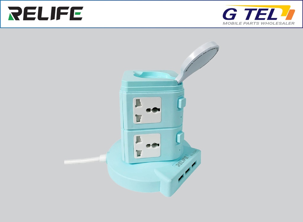 RELIFE RL-313A 2 layers Multi-fuction Safety Socket