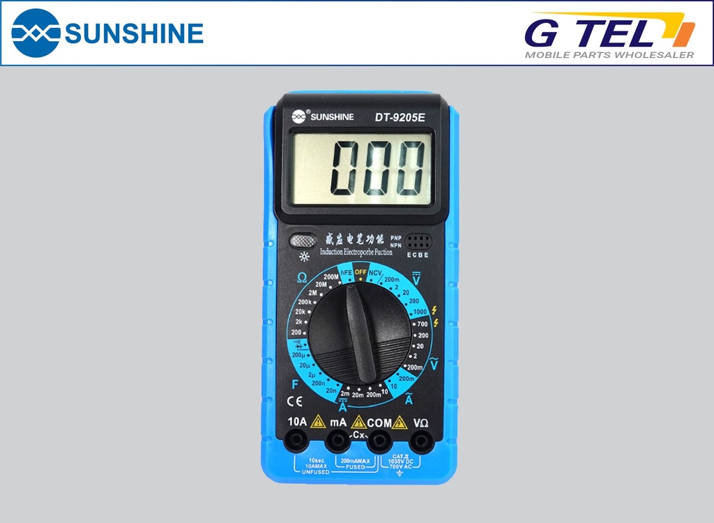 SUNSHINE MULTIMETER DT-9205E