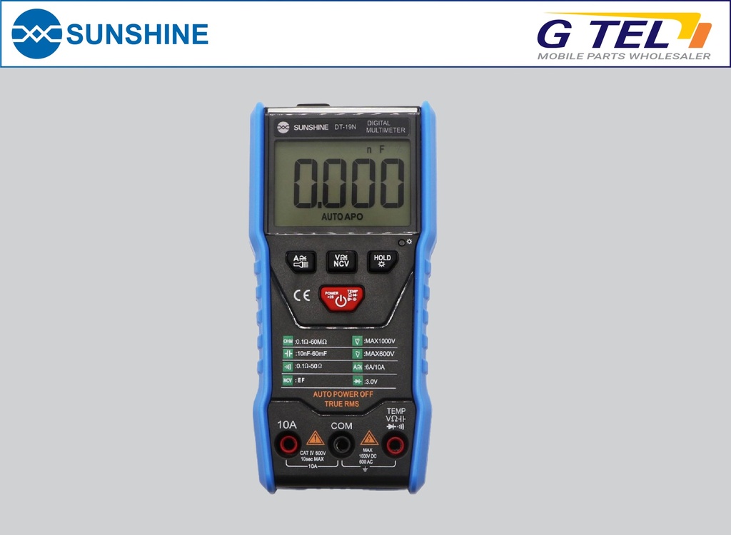 SUNSHINE DT-19N AUTO DIGITAL MULTIMETER SS-DT19N