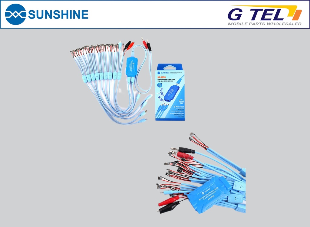 SUNSHINE SMART BOOT CABLE SUITABLE FOR IP AND ANDROID SS-905D