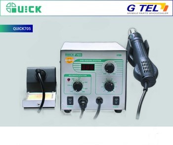 QUICK 706W+ Digital Display Hot Air Gun + Soldering Iron –