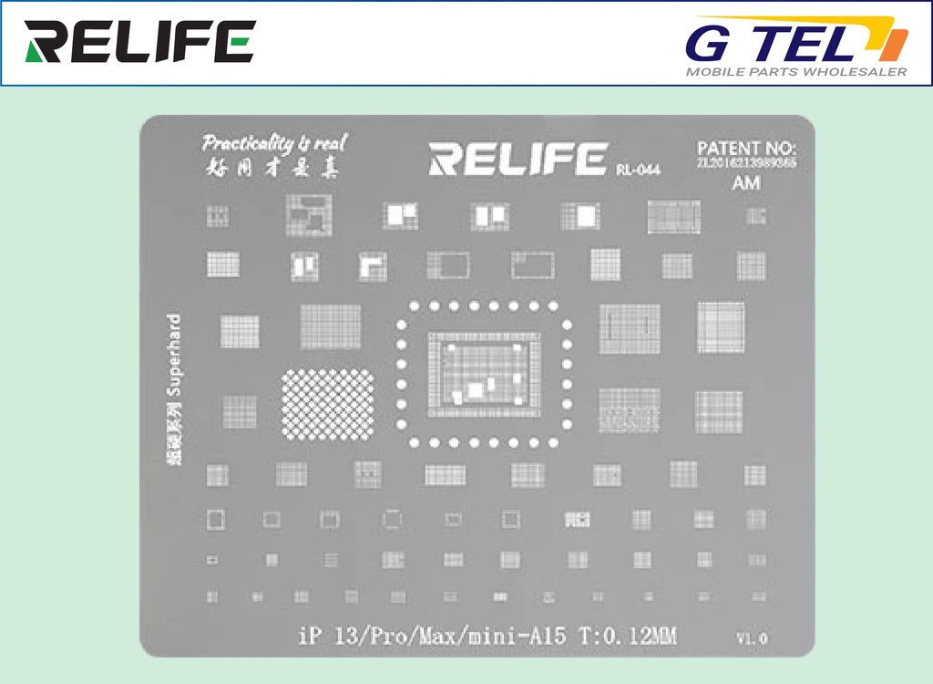 PRECISION BGA STENCILS RL-044-A15