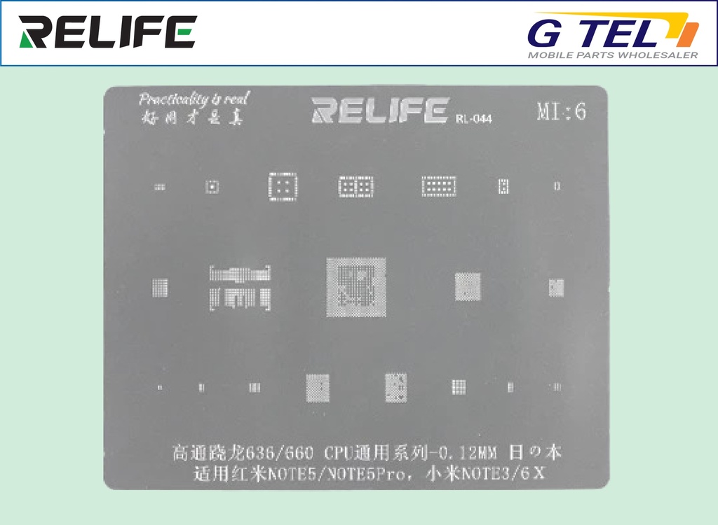 PRECISION BGA STENCILS RL-044 M6