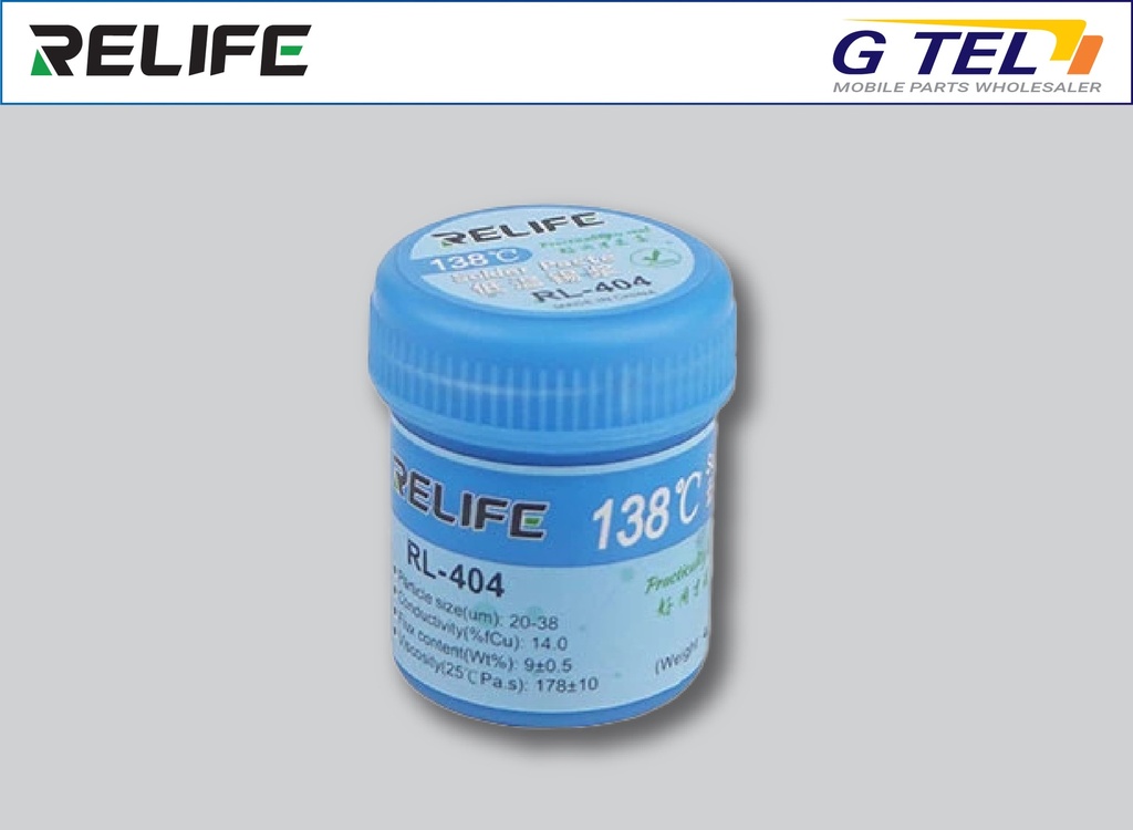 RELIFE 138℃ SOLDER PASTE RL-404