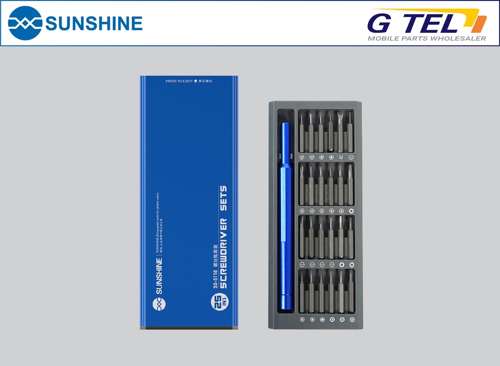 SUNSHINE 25 IN 1 FINISHING SCREWDRIVER SS-5118