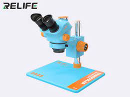 Relife RL-M5T-B11 Trinocular HD Microscope 7-50 Times Continuous Zoom For Mobile Phone Repair