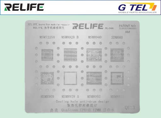 PRECISION BGA STENCILS RL-044 QU3