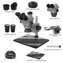 Relife RL-M5T Pro-B11 Trinocular HD Microscope 7-50 Times Continuous Zoom For Mobile Phone Repair