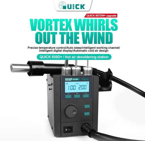 Lead free hot air station QUICK 859D+